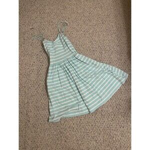 Aeropostale Women’s Striped Stretch Sweetheart Dress With Pockets